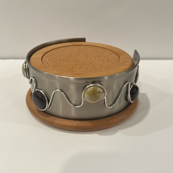 NEW‼️Jeweled Drink Coaster Set - Picture 7 of 9